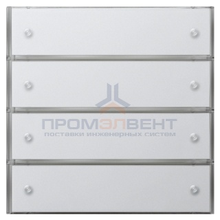 Сенсорный выключатель 3 Komfort, 4-клавишный Gira KNX/EIB F100 Белый глянцевый