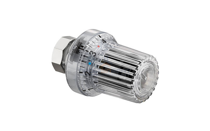 Головка термостатическая Oventrop Uni XHT - M30x1.5 (регулировка 0-28°C, цвет прозрачный)