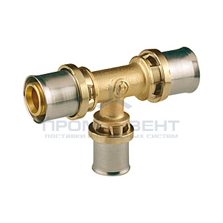 Тройник переходной Giacomini RM151 - 26x3.0 x 20x2.0 x 20x2.0 (прессовой, для металлопластик.труб)