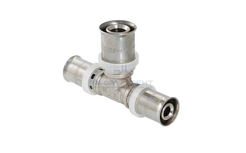 Тройник переходной VALTEC VTm.231 - 26 x 16 x 20 (прессовой, для металлопластиковых труб)