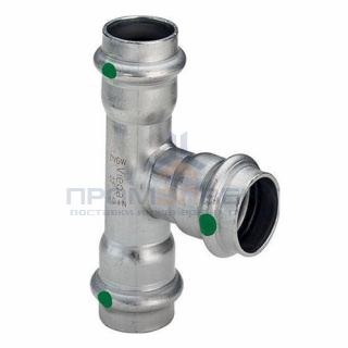 Тройник переходной Viega Sanpress Inox 2318 - 22 x 15 x 22 (нержавеющая сталь)