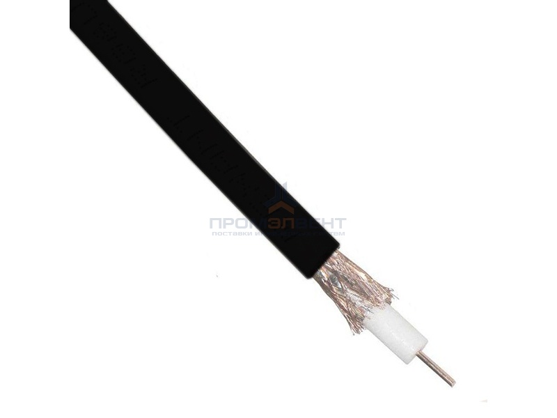 Кабель коаксиальный уличный Rexant RG-6U, Al 75 Ом [бухта 305м]