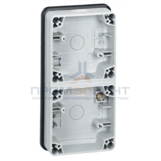 Коробка 2 поста вертикальная для механизмов Legrand Plexo IP66