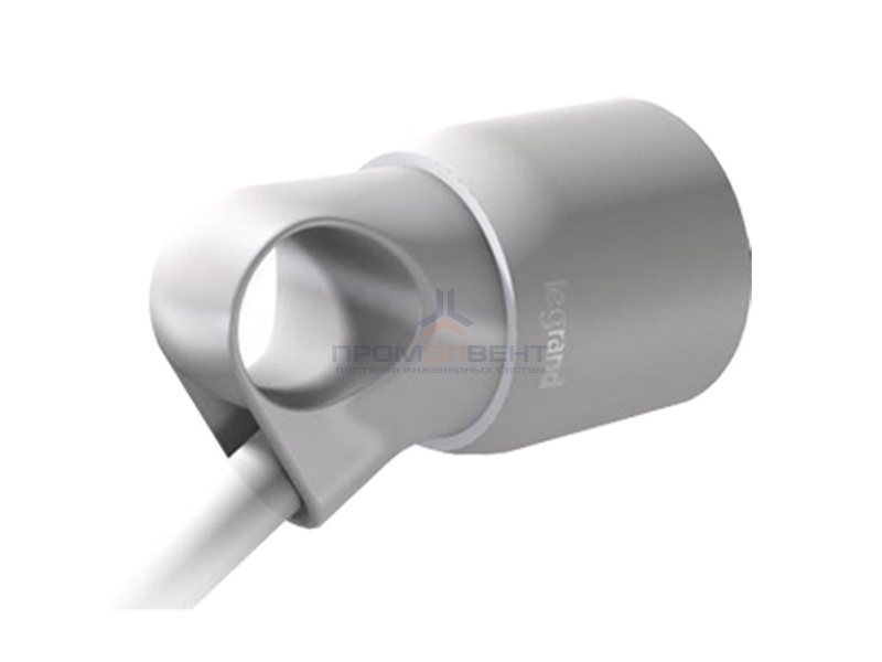 Розетка Legrand с заземлением 16А с кольцом серая