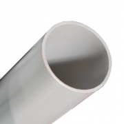 Труба ПВХ жёсткая гладкая д.40мм, лёгкая, цвет серый [2м/шт, уп.20м]