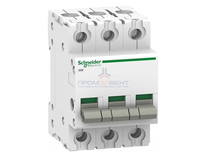 Выключател нагрузки iSW Acti 9 Schneider Electric 3П 125A (модульный рубильник)